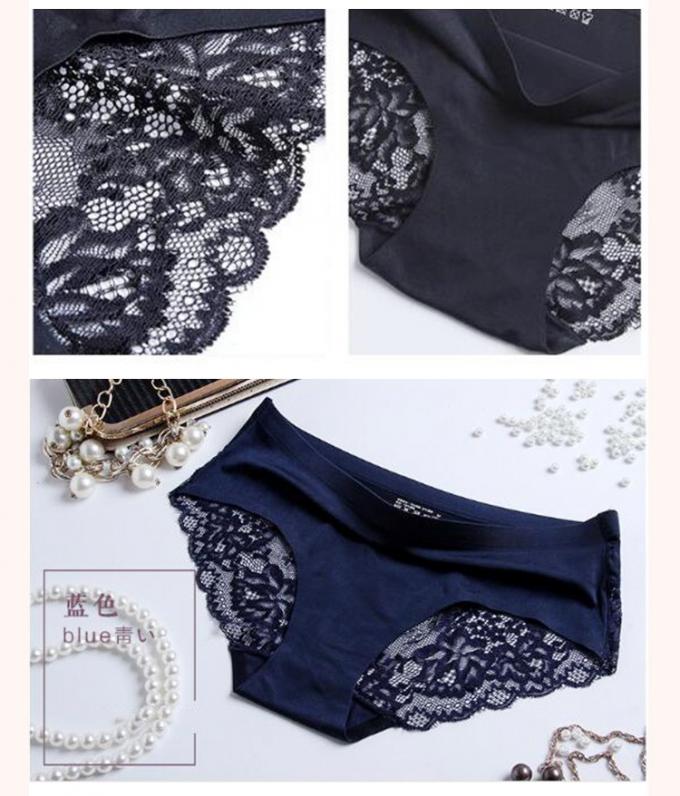 শণ লেইস মহিলা অন্তর্বাস প্যান্টি সেক্সি বিজোড় বোনা বরফ সিল্ক 3