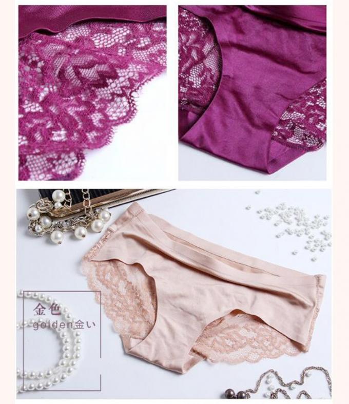 শণ লেইস মহিলা অন্তর্বাস প্যান্টি সেক্সি বিজোড় বোনা বরফ সিল্ক 5