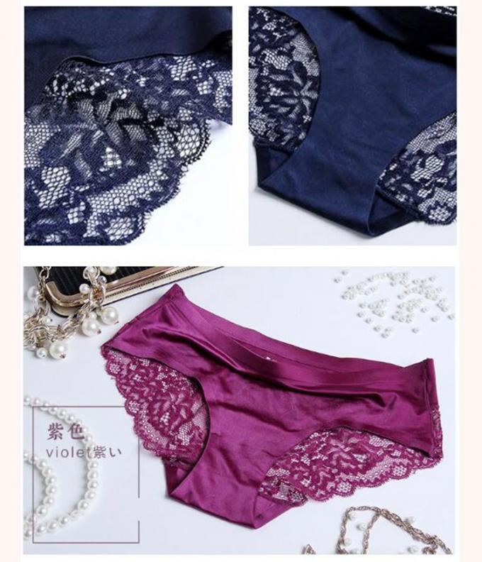 শণ লেইস মহিলা অন্তর্বাস প্যান্টি সেক্সি বিজোড় বোনা বরফ সিল্ক 4