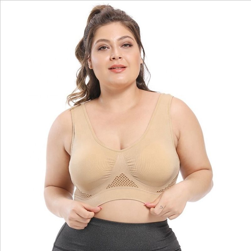যোগ স্পোর্টস বড় লেডিস ব্রা 44C 44D 3XL 4XL কটন লেস অন্তর্বাস