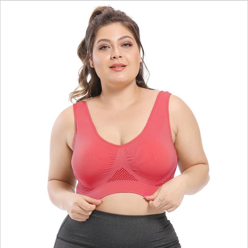 যোগ স্পোর্টস বড় লেডিস ব্রা 44C 44D 3XL 4XL কটন লেস অন্তর্বাস