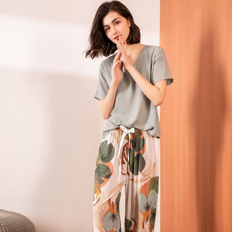 3XL মহিলাদের পায়জামা স্লিপওয়্যার 62cm XS 2XL মহিলাদের জন্য সিল্ক নাইট স্যুট